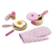 Set pentru gatit din lemn Viga Toys Cooking Tool Set Pink foto
