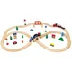 Set de joc din lemn Viga Toys Train Set, 49 piese foto
