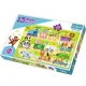Puzzle Trefl Train with numbers, 15 MAXI piese foto