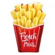 Saltea gonflabila Intex French Fries 175x132 cm foto