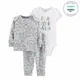 Carter's Set 3 piese Dinozaur - body, bluza si pantaloni foto