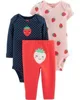 Carter's Set 3 piese Capsunica - 2 body si pantaloni foto