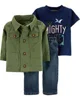 Carter's Set 3 piese Elegant - tricou, camasa si pantaloni foto