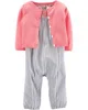 Carter's Set 2 piese - salopeta si cardigan foto