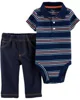 Carter's Set 2 piese Polo - body si pantaloni foto
