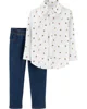 Carter's Set 2 piese Elegant - camasa si pantaloni foto