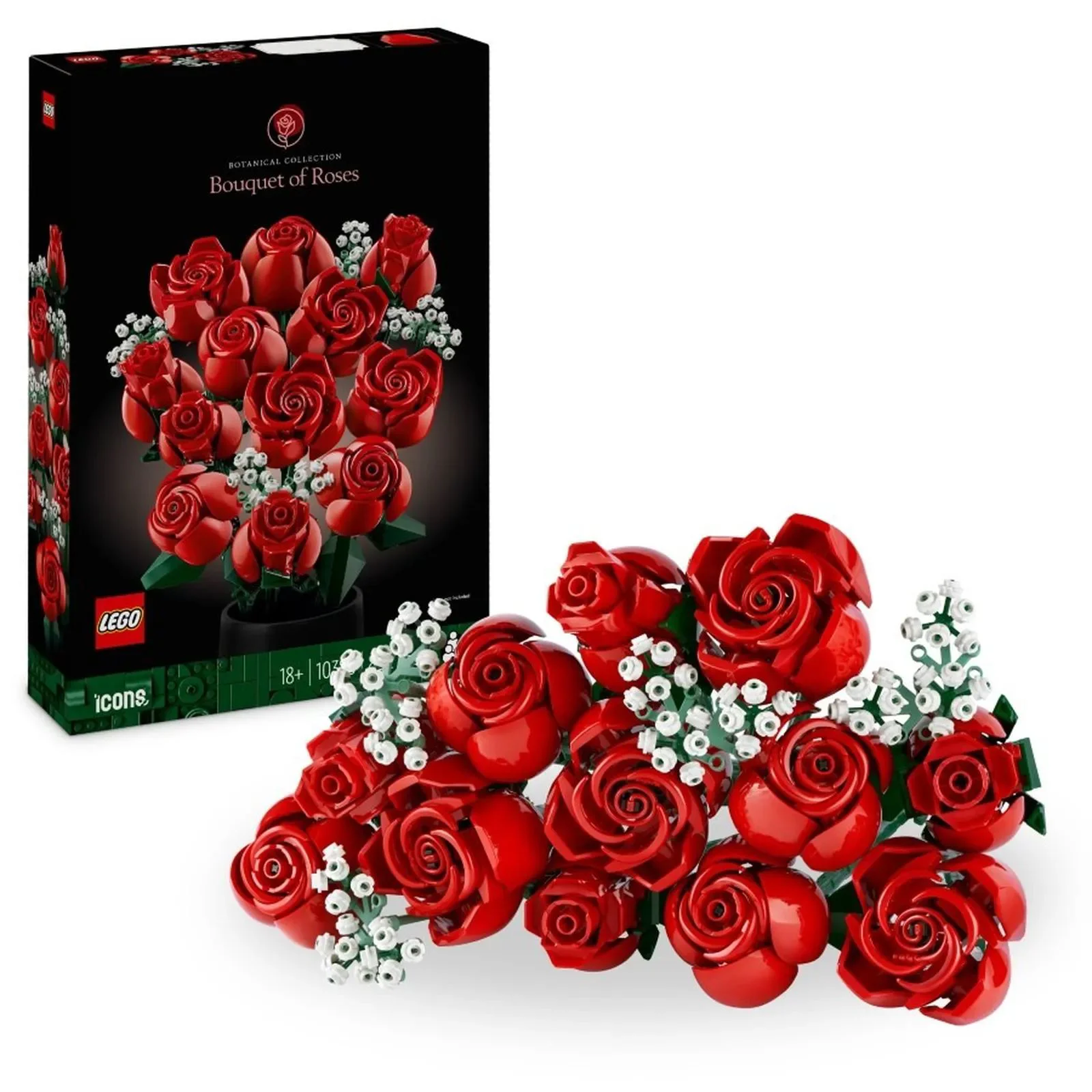 Строительный набор LEGO Botanicals Букет роз, 822 эл.