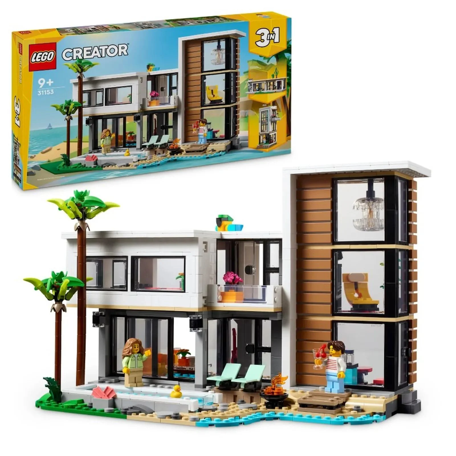 Set de constructie 3 in 1 LEGO Creator Casa moderna, 939 el. foto