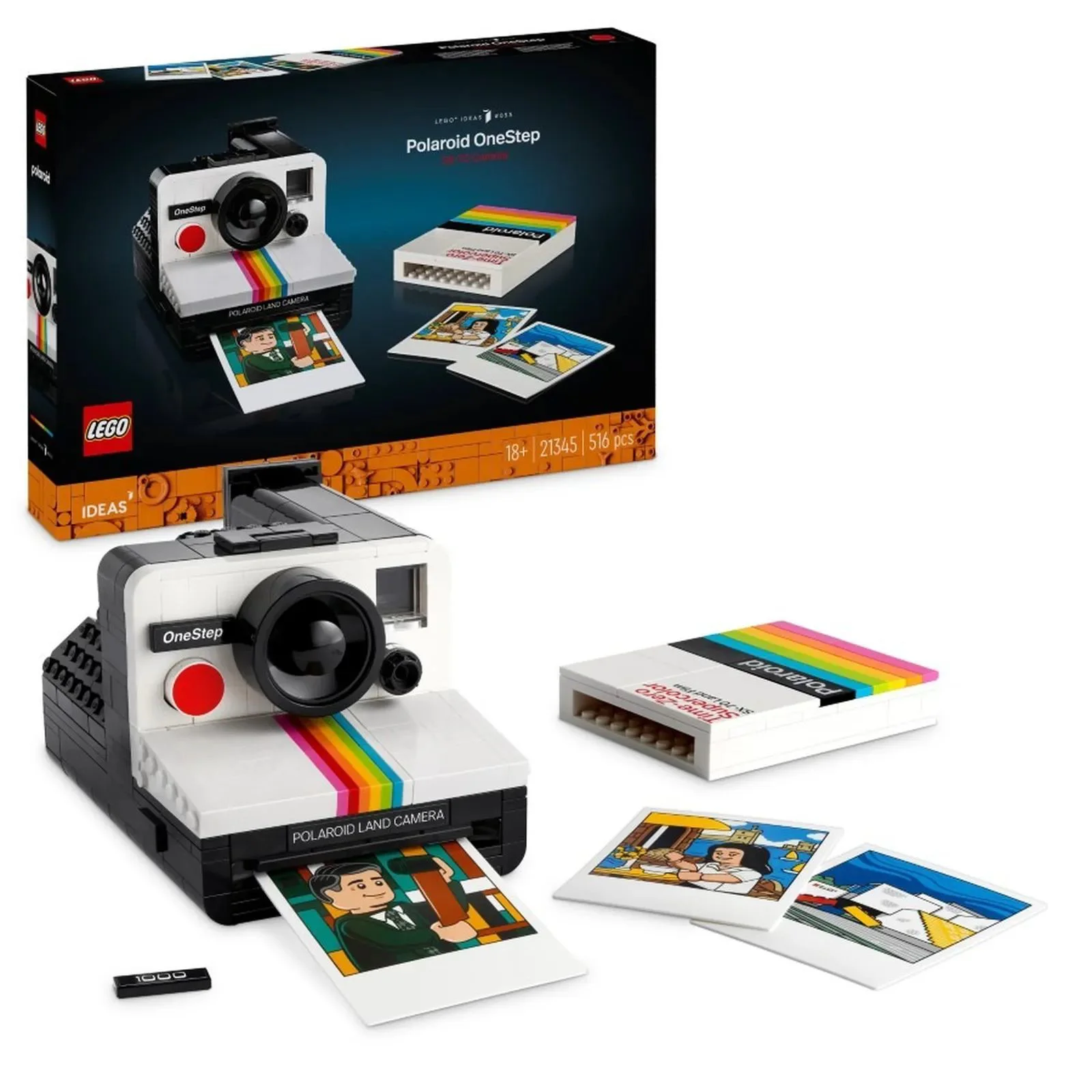 image for Set de constructie LEGO Ideas Camera Foto Polaroid OneStep SX-70, 516 el. foto