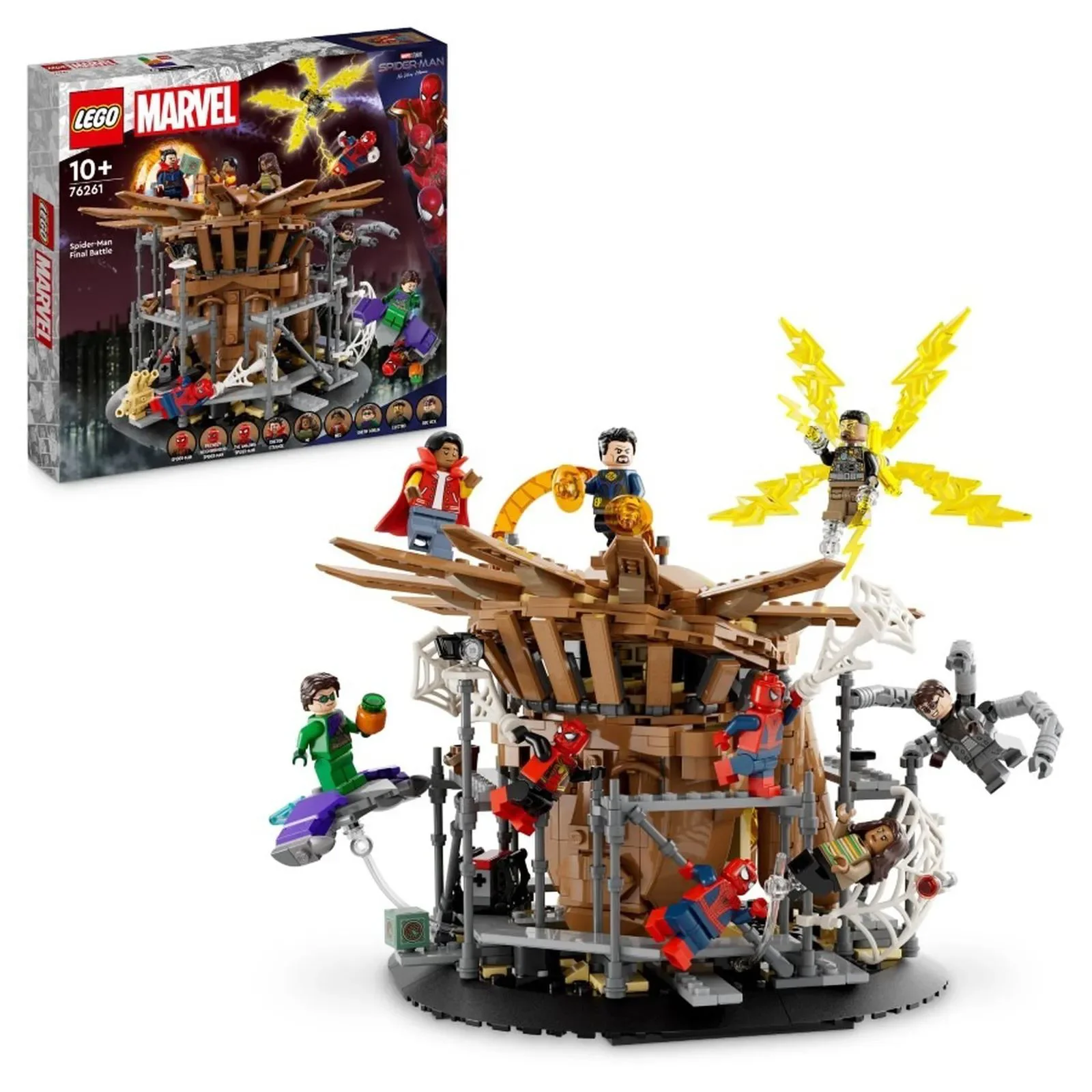 Set de constructie LEGO Marvel Lupta finala a Omului Paianjen, 900 el. foto