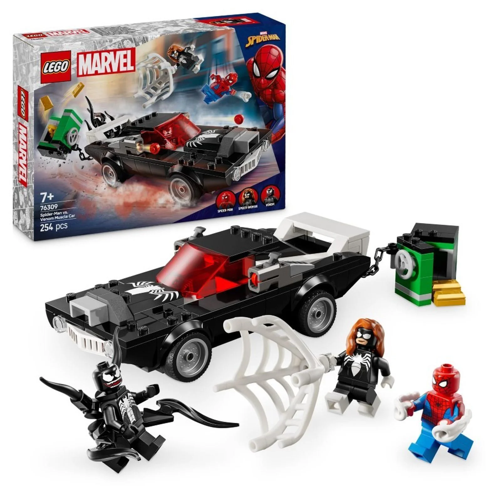 image for Строительный набор LEGO Marvel Человек-паук против мощной машины Венома, 254 эл. foto