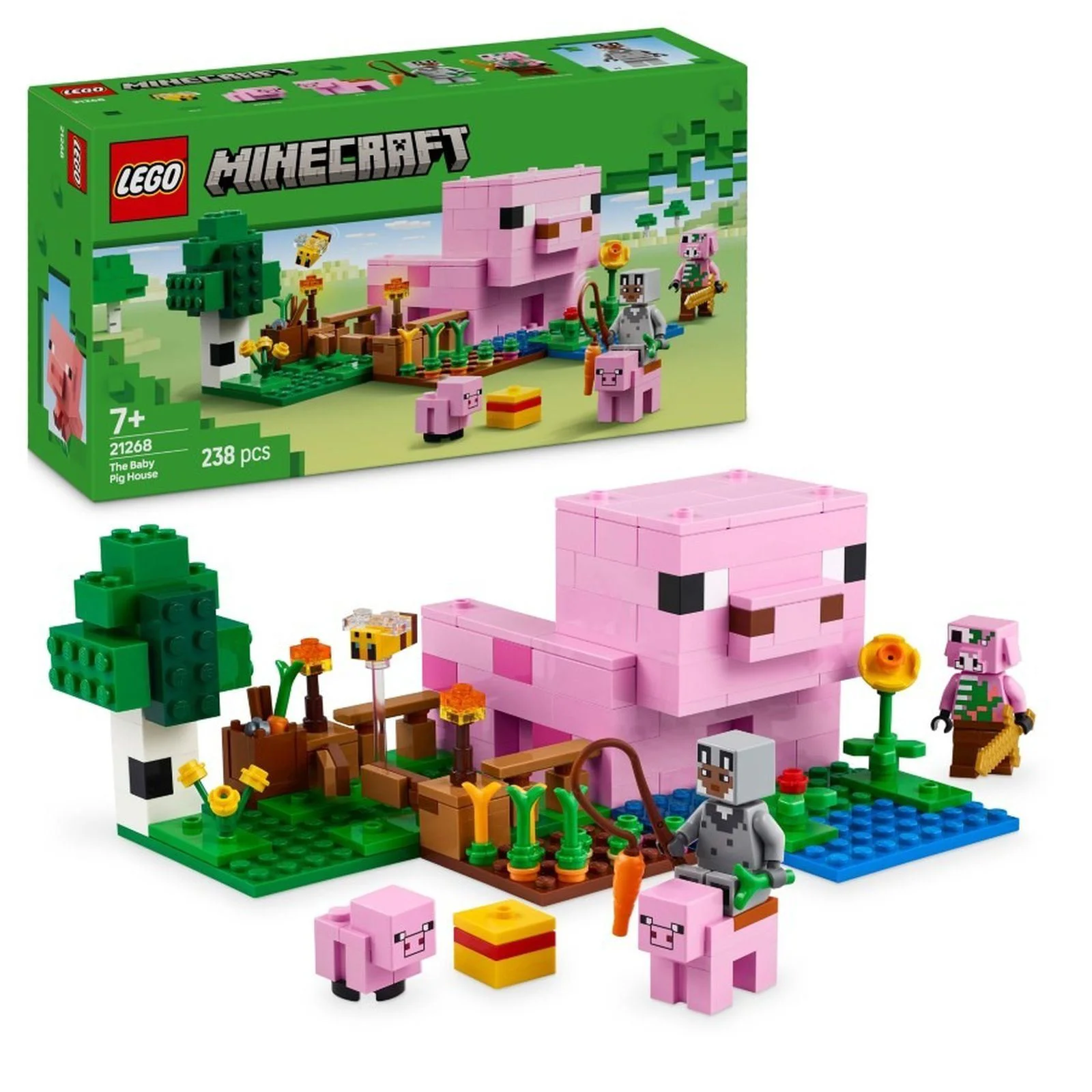image for Строительный набор LEGO Minecraft Дом-свинка, 238 эл. foto