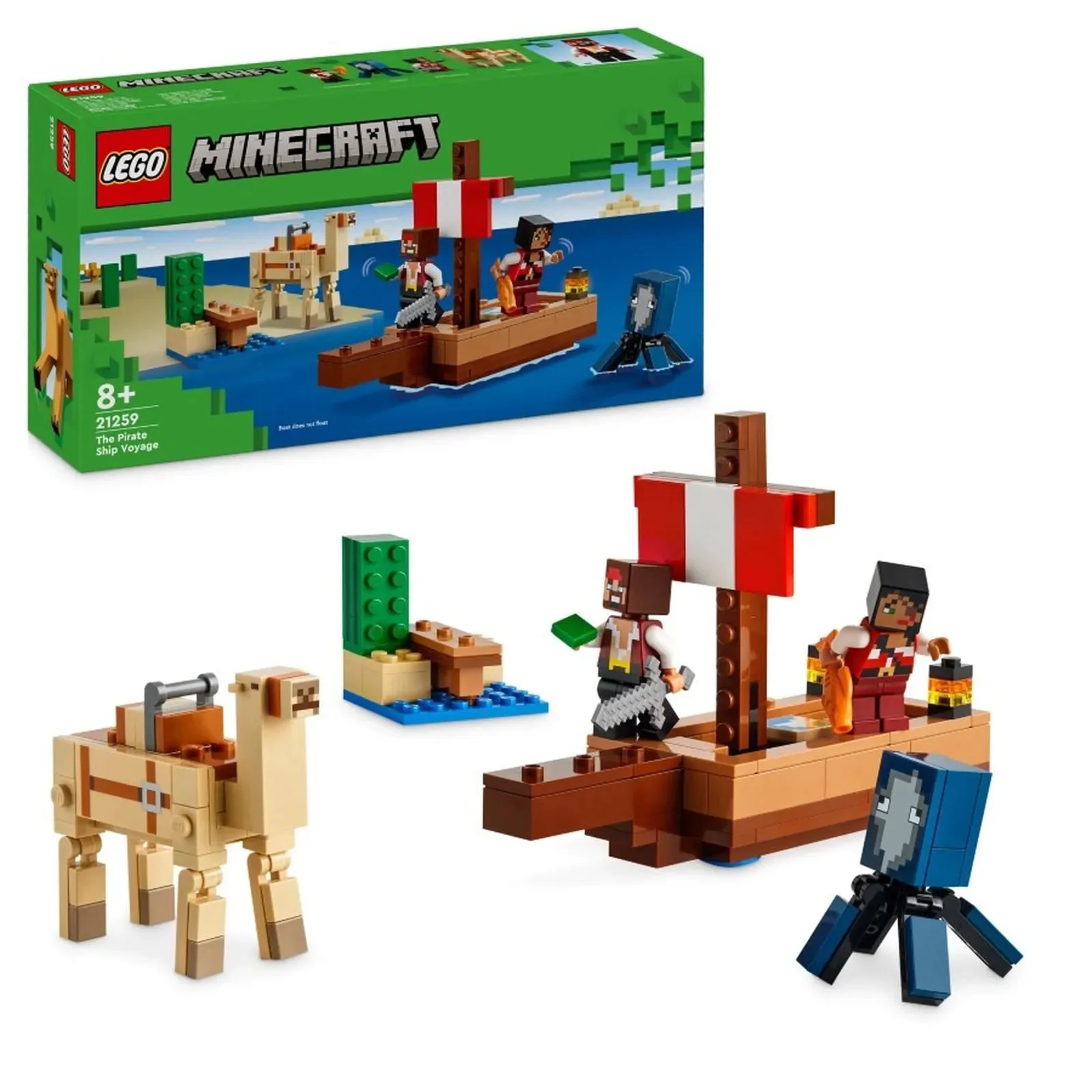 image for Строительный набор LEGO Minecraft Пиратское путешествие, 166 эл. foto