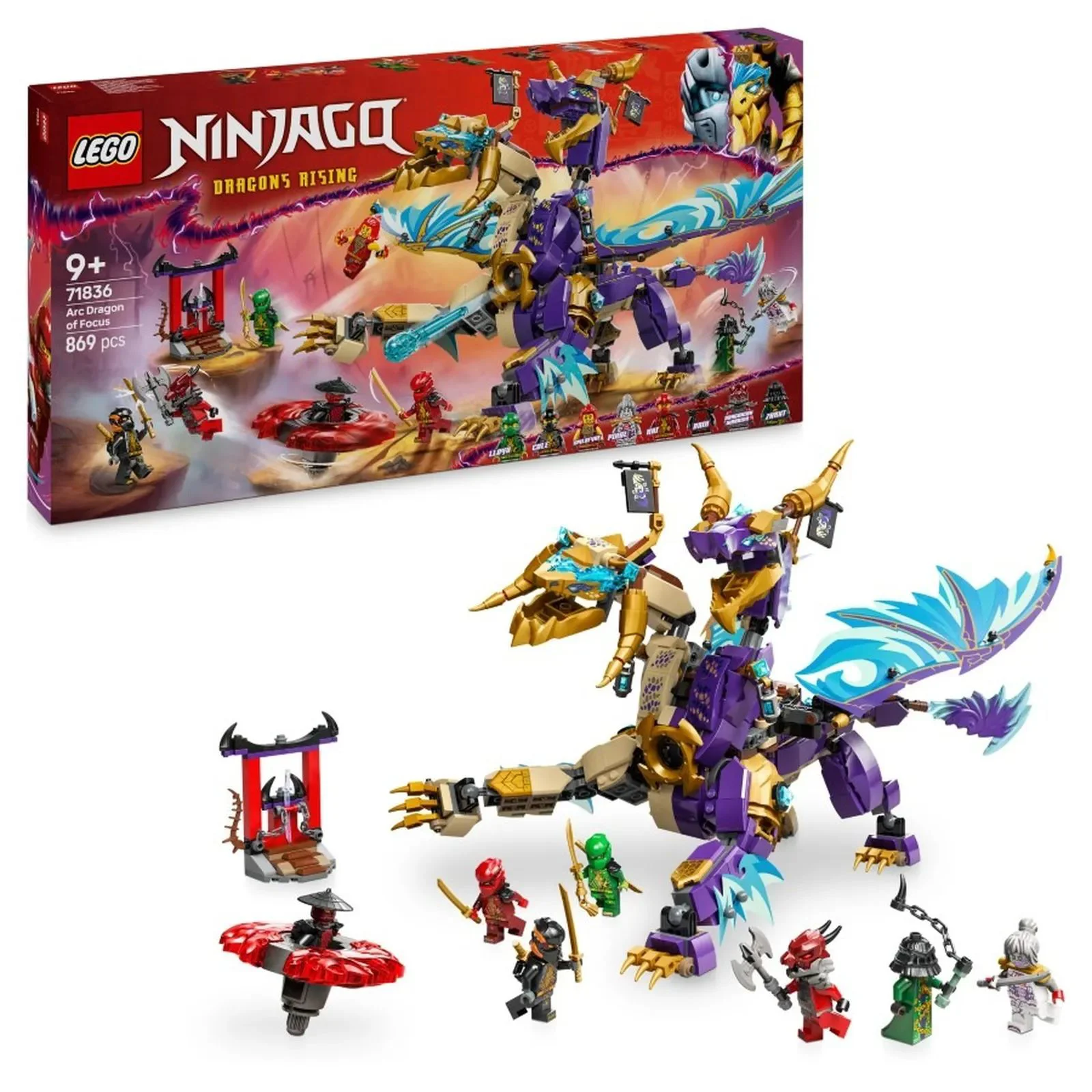 image for Строительный набор LEGO Ninjago Дракон Сфокусированной Дуги, 869 эл. foto