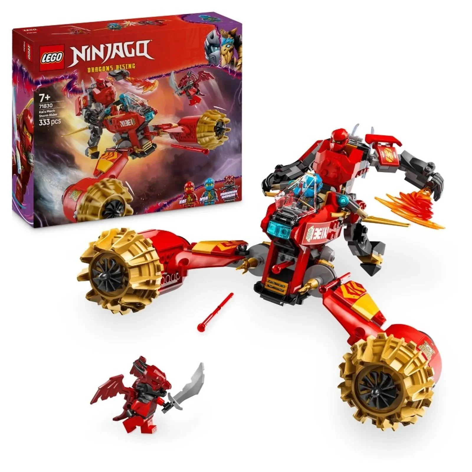image for Строительный набор LEGO Ninjago Летающий мех-транспорт Кая, 333 эл. foto