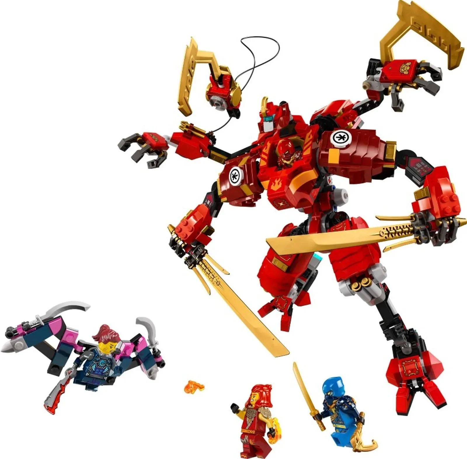 image for Строительный набор LEGO Ninjago Скалолазный робот Кая, 623 эл. foto