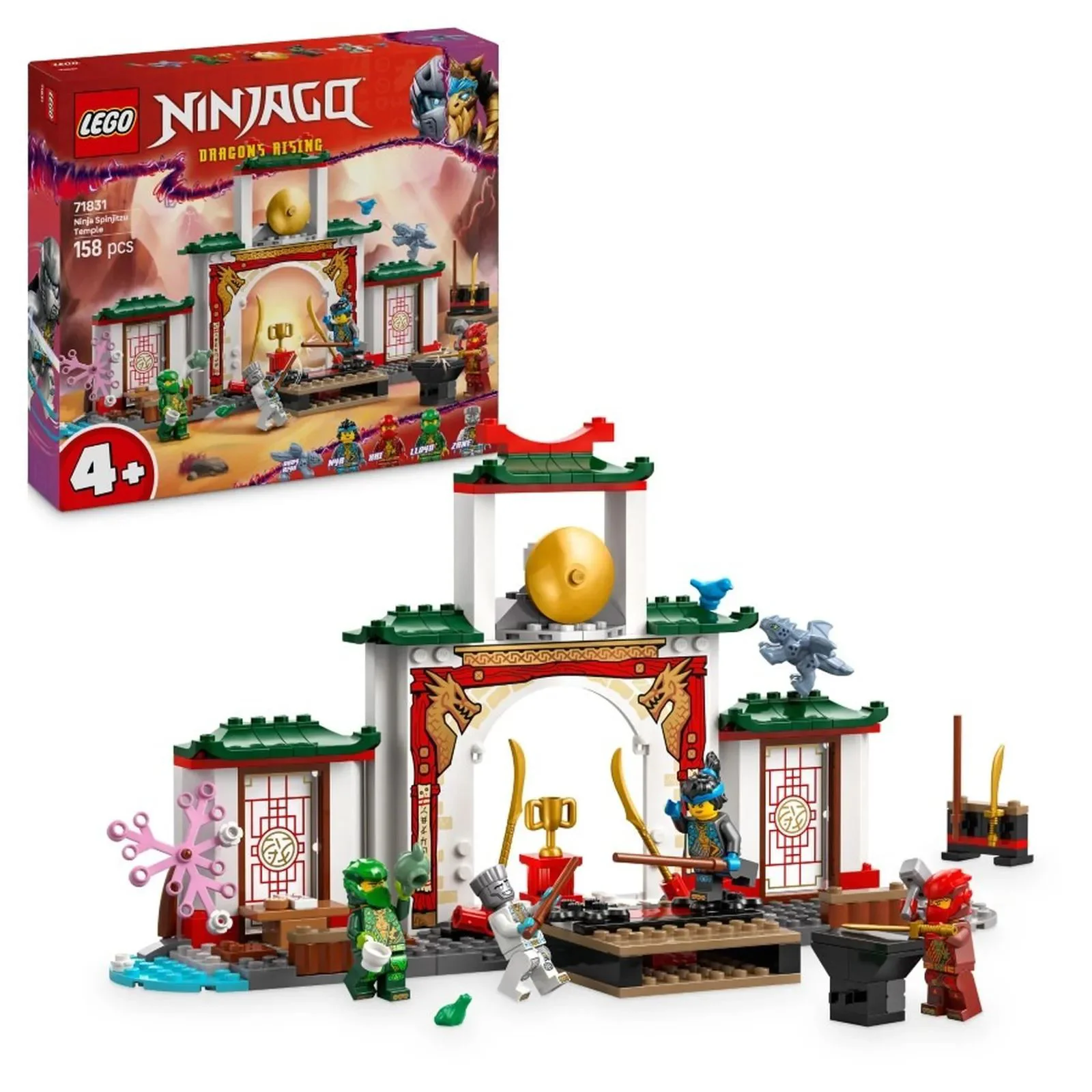 image for Set de constructie LEGO Ninjago Templul Spinjitzu al luptatorilor ninja, 158 el. foto