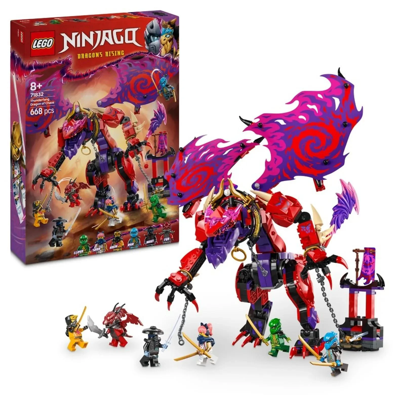 Конструктор LEGO Ninjago Дракон Хаоса Тандерфэнг, 668 эл.