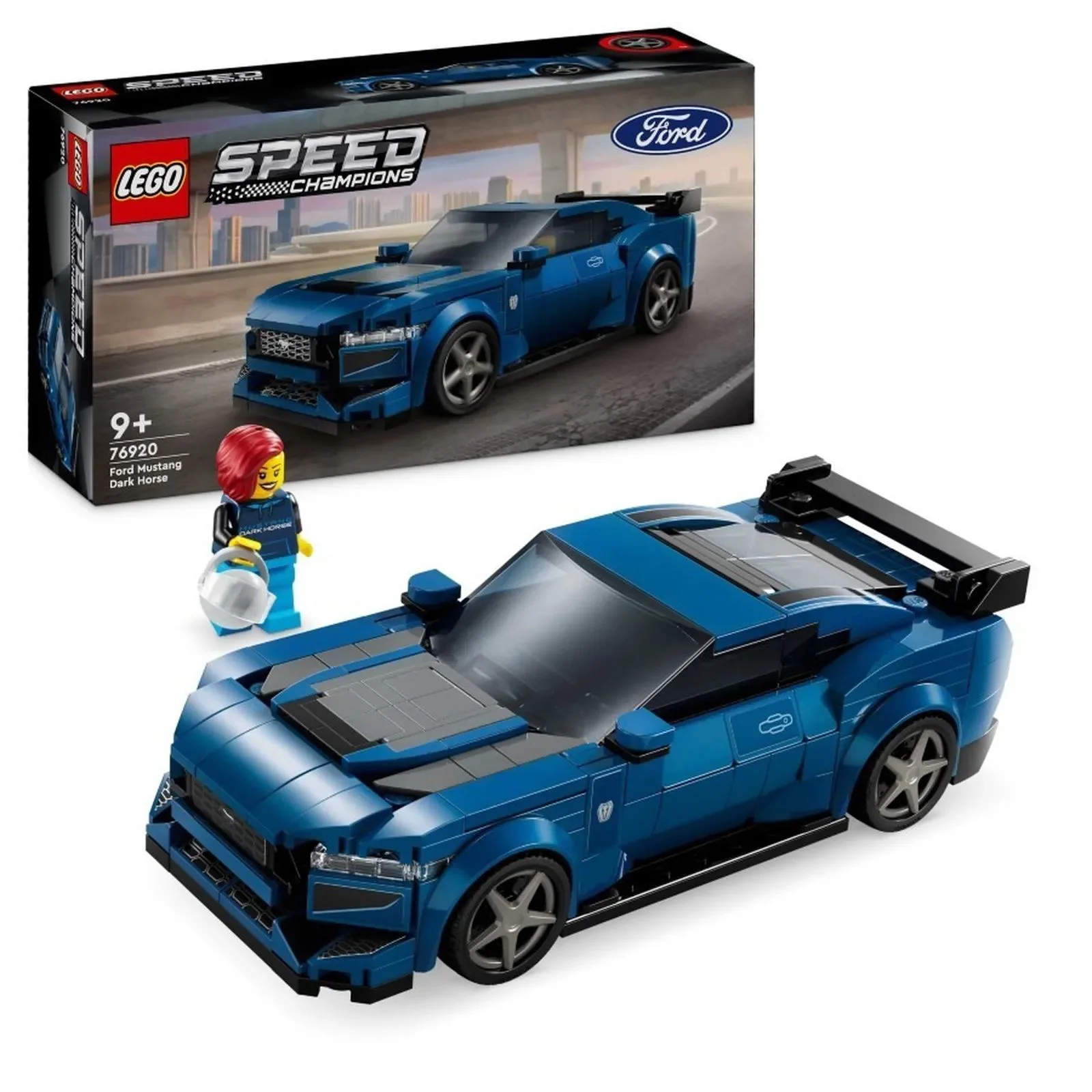 image for Конструктор LEGO Speed Champions Спортивный автомобиль Ford Mustang Dark Horse, 344 эл. foto