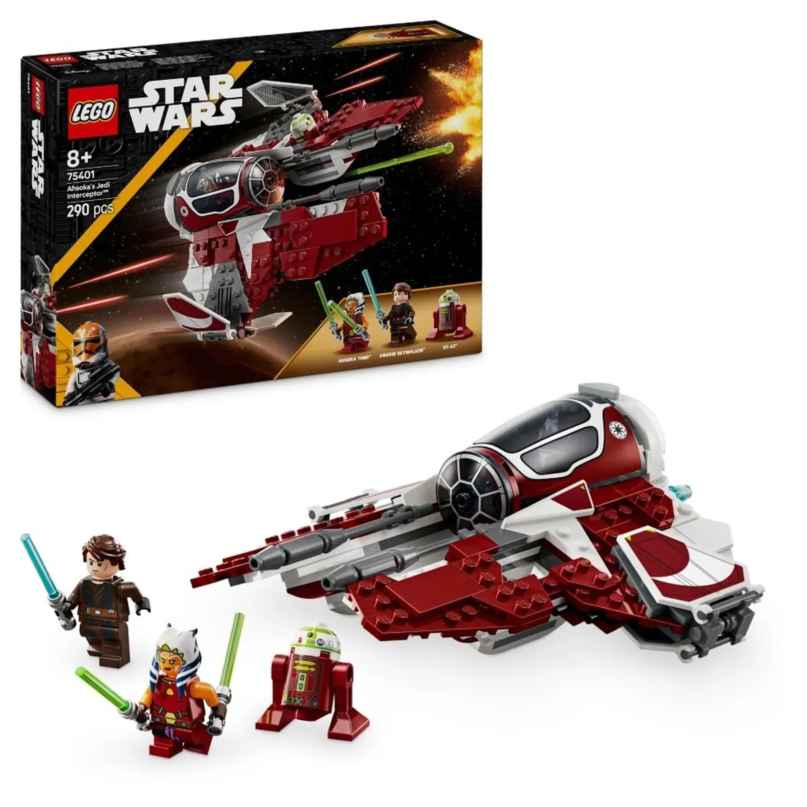 image for Конструктор LEGO Star Wars Истребитель-Интерцептор джедаев Асоки, 290 эл. foto