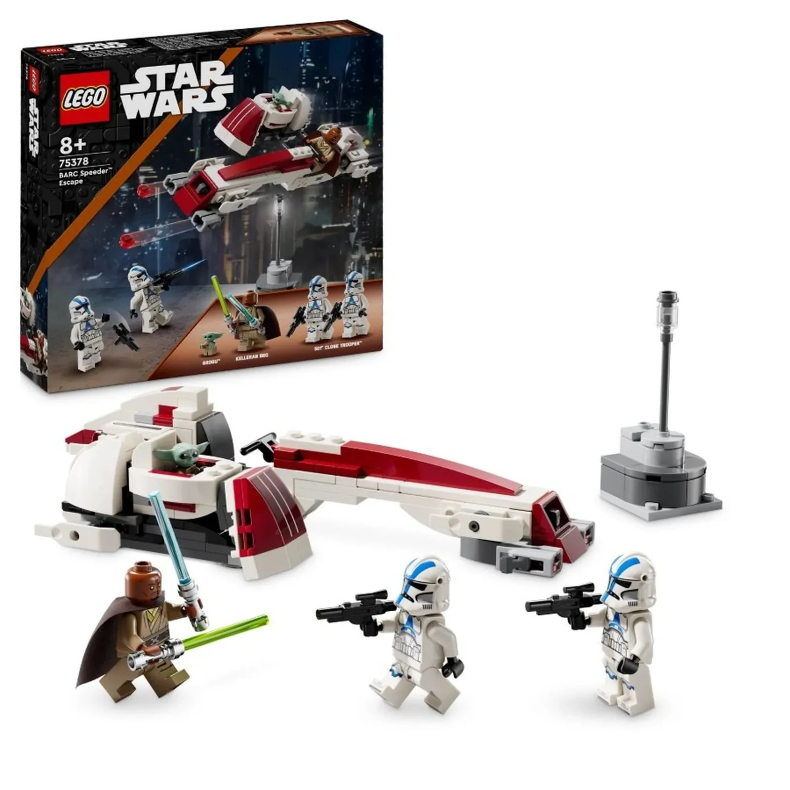 image for Set de constructie LEGO Star Wars Evadare pe motocicleta de viteza BARC, 221 el. foto