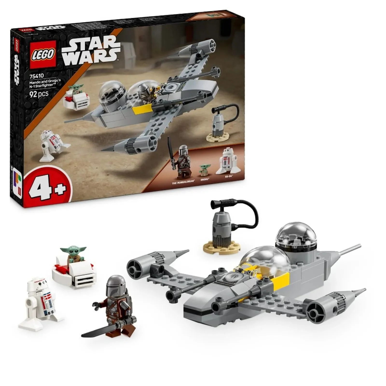 image for Строительный набор LEGO Star Wars Звёздный истребитель N-1 Мандо и Грогу, 92 эл. foto