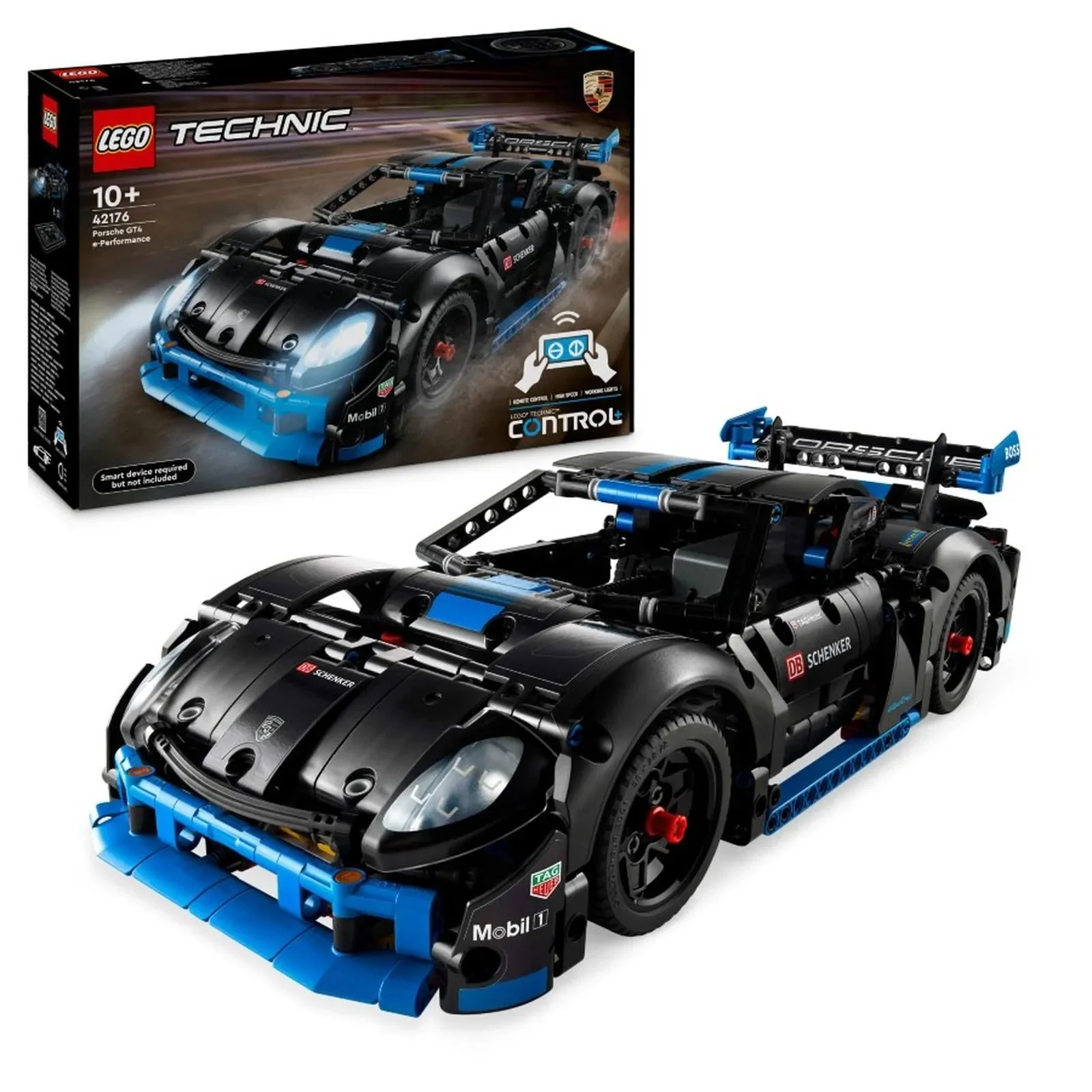 Set de constructie LEGO Technic Masina de curse Porsche GT4 e-Performance, 834 el.