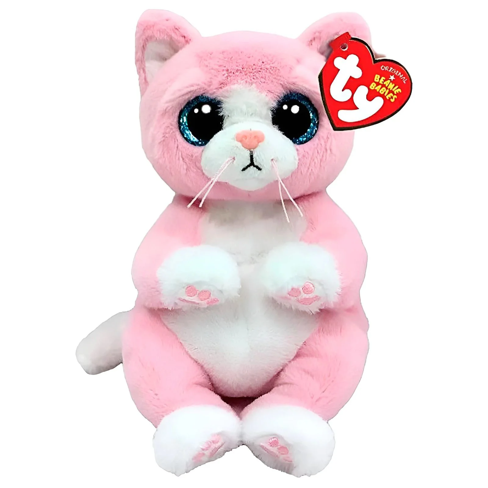 Jucarie de plus TY Beanie Bellies Pisica Lillibelle, 20 сm foto