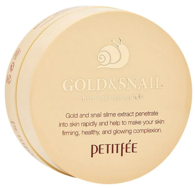 Патчи для глаз Petitfée Gold & Snail Hydrogel, 60 шт.
