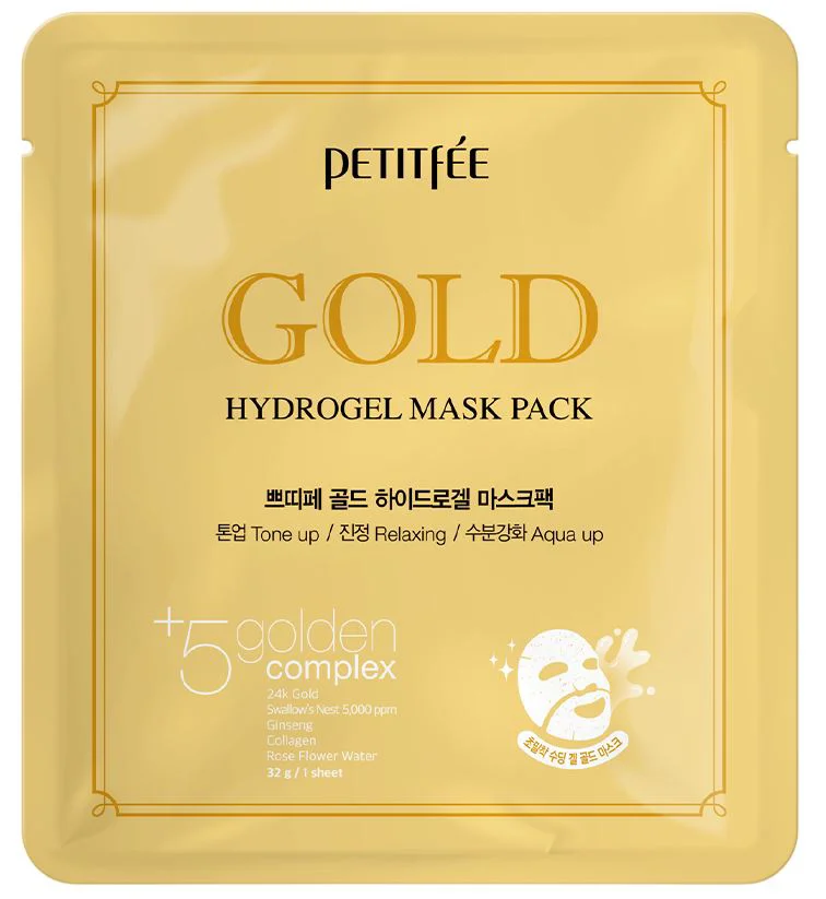 image for Masca faciala din hidrogel Petitfee Gold Hydrogel Mask Pack, 32 g foto