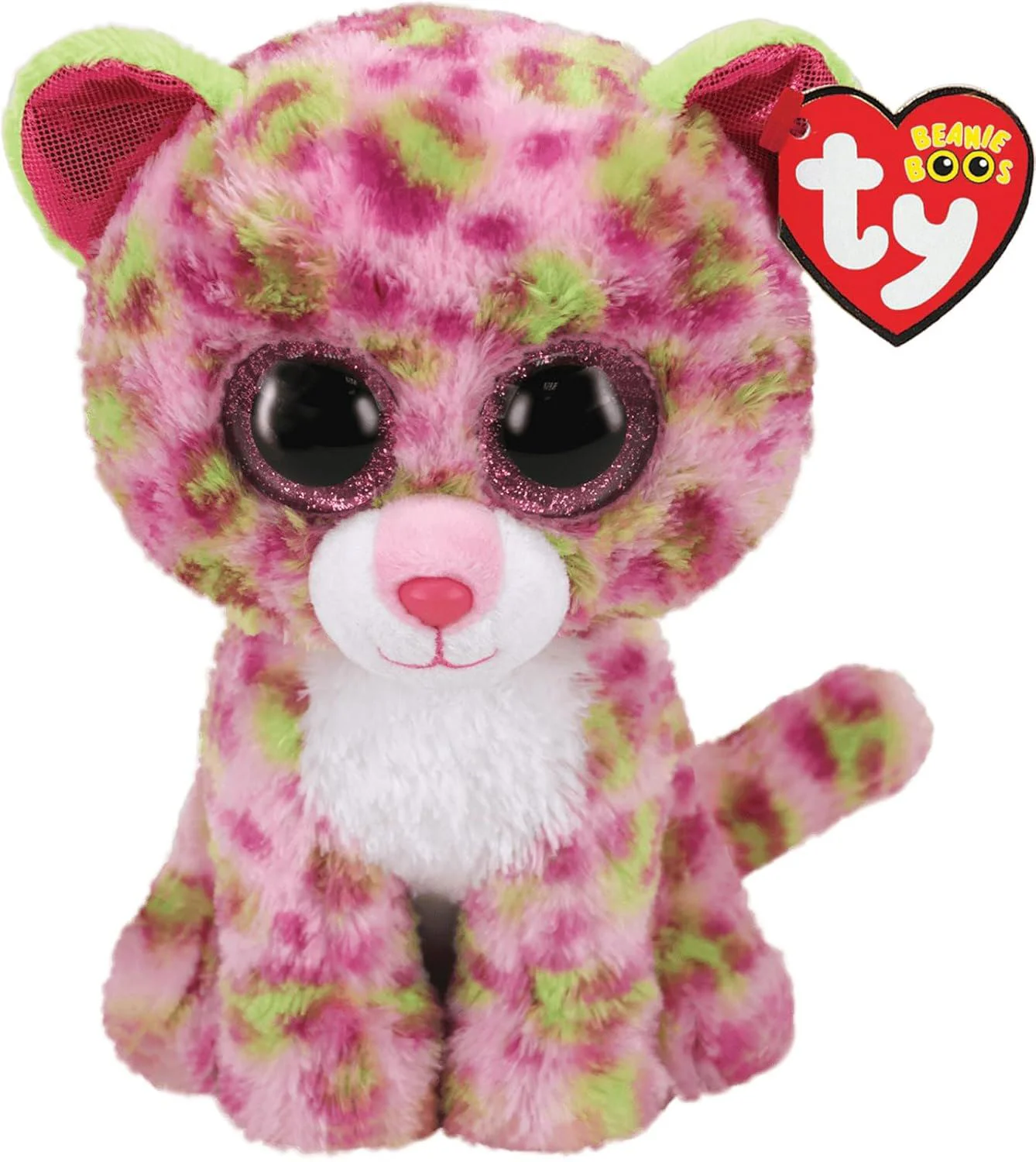 Jucarie de plus TY Beanie Boos Leopard Lainey, 15 cm
