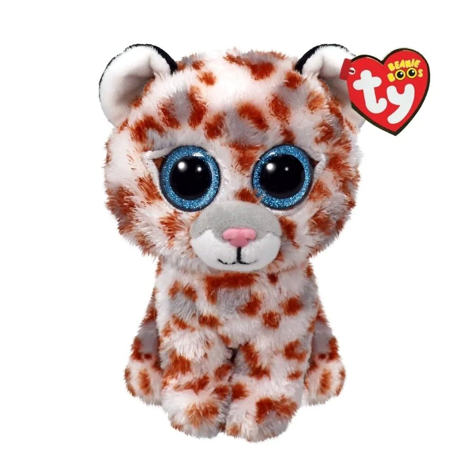 Jucarie de plus TY Beanie Boos Leopardul cu pete Coco, 15 cm