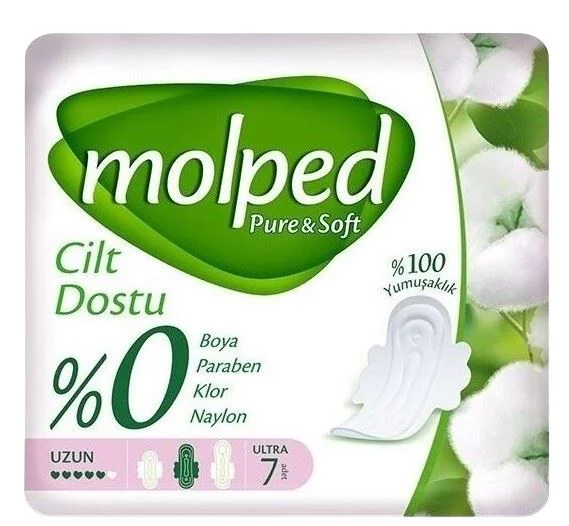 image for Absorbante Molped Pure&Soft Long, 7 buc. foto