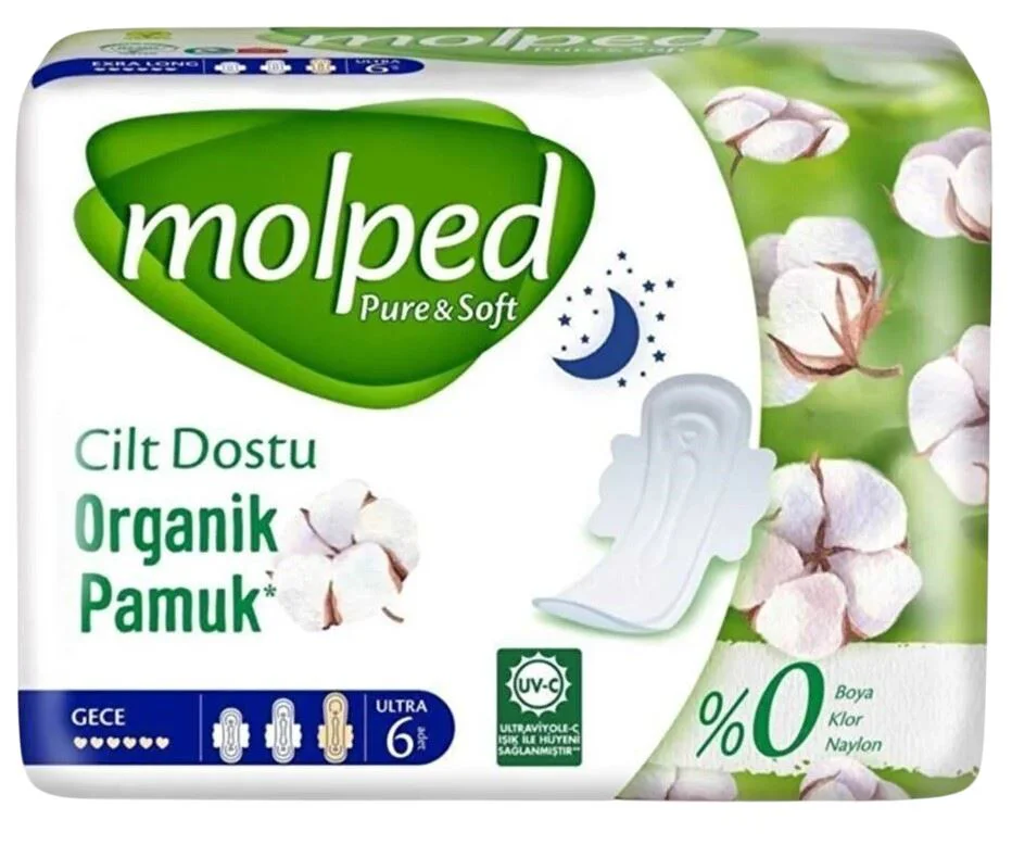 image for Absorbante Molped Pure&Soft Long, 6 buc. foto