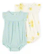 Carter's Комплект 2 в 1 Blue-Yellow Floral - комбинезоны