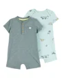 Carter's Set 2 piese Salopete Blue-Beach foto