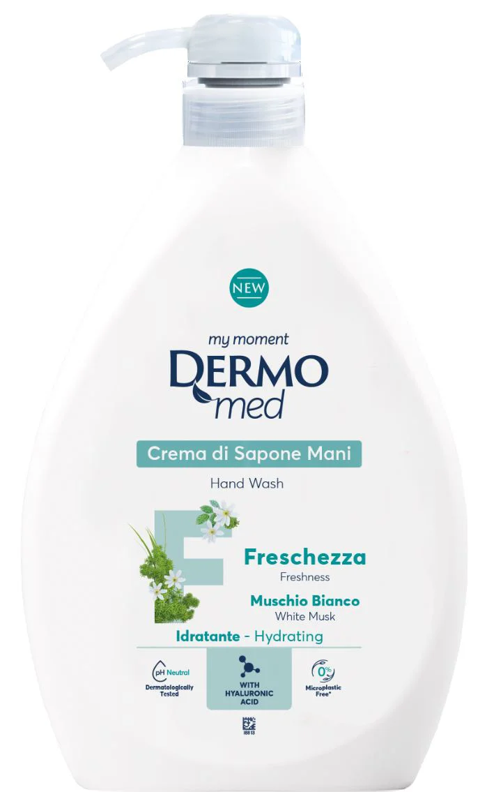 image for Sapun-crema lichid Dermomed Freschezza White Musk cu dozator, 1000 ml foto