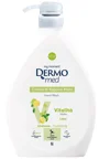 Жидкое крем-мыло Dermomed Vitalita Lime с дозатором, 1000 мл foto