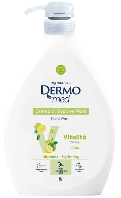 image for Sapun-crema lichid Dermomed Vitalita Lime cu dozator, 600 ml foto