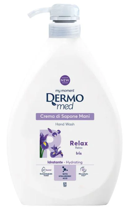 image for Sapun-crema lichid Dermomed Relax Iris cu dozator, 600 ml foto