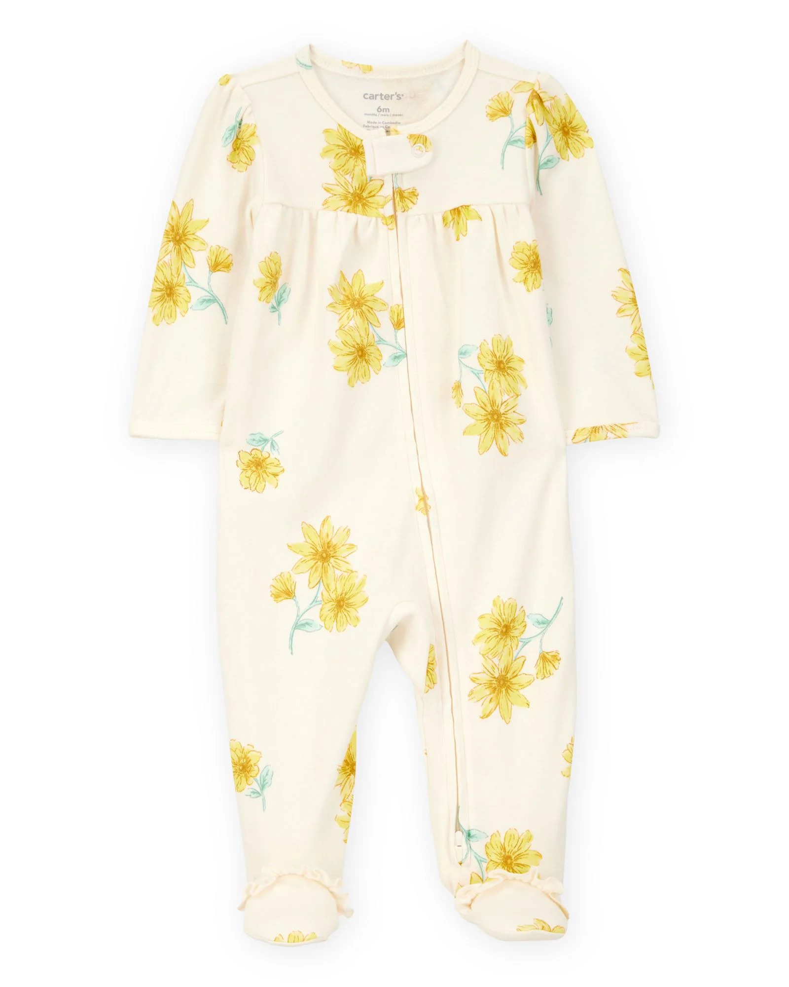 image for Carter's Пижама Ivory-Yellow Floral foto