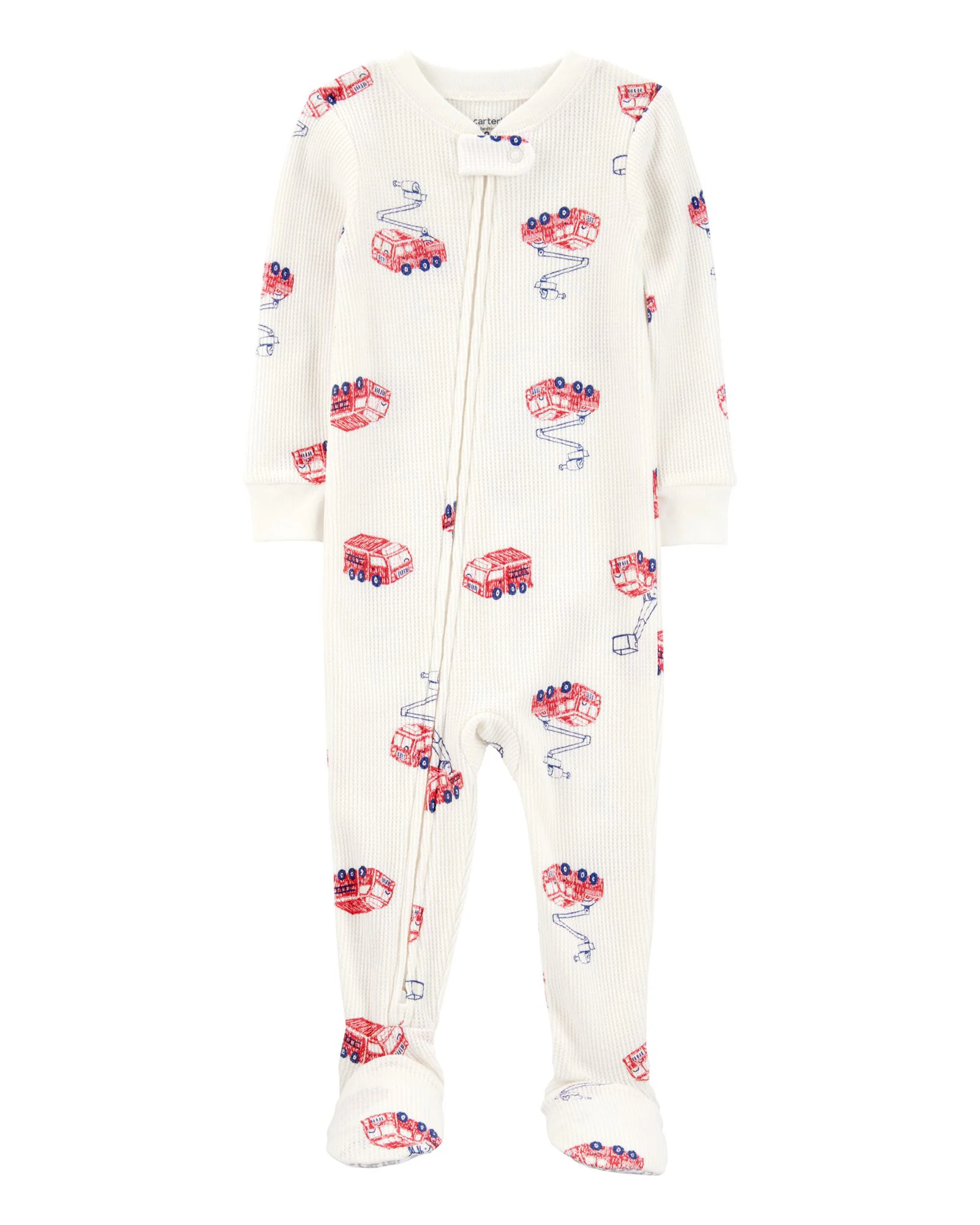 Carter's Pijama Ivory Firetruck