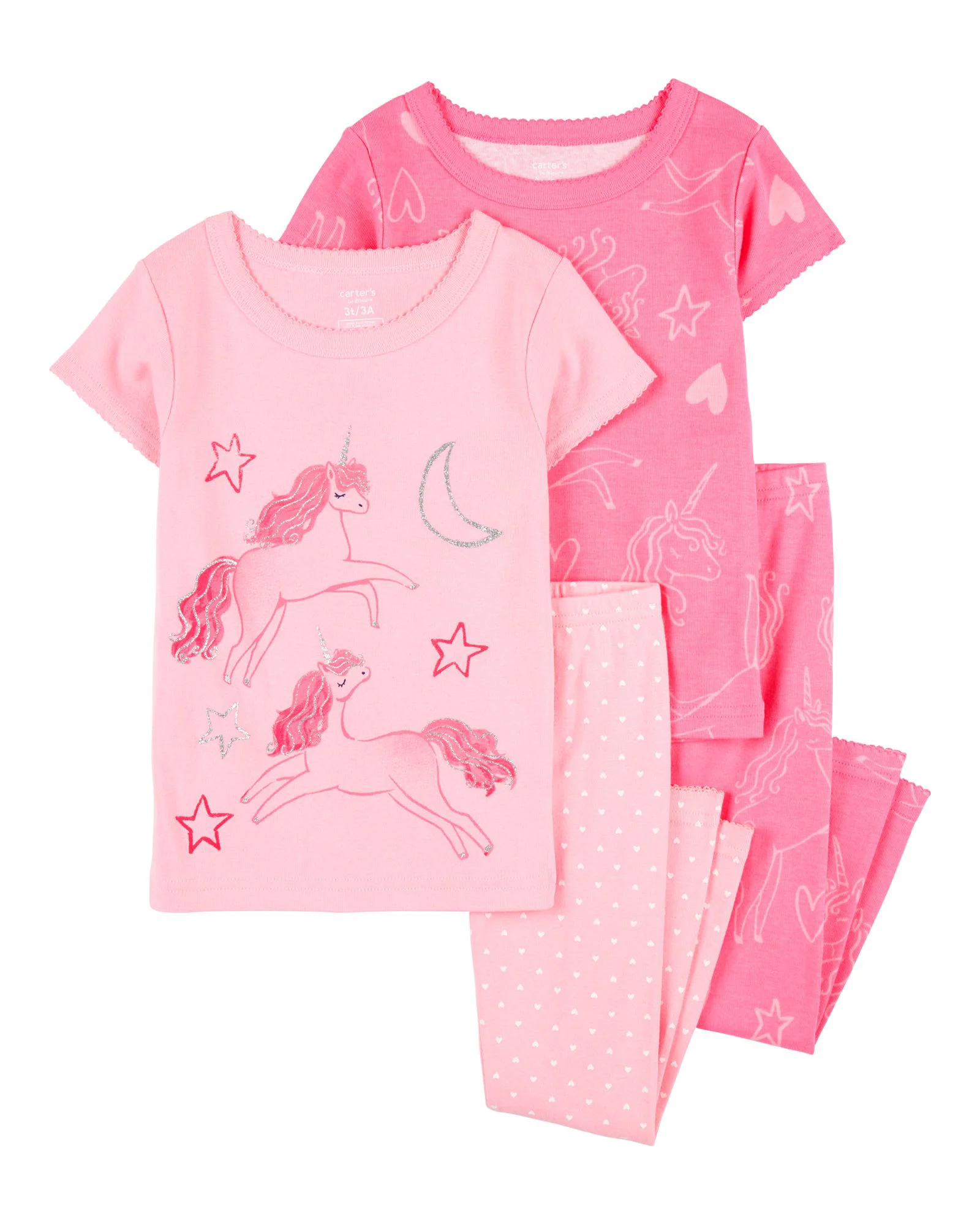 image for Carter's Set 2 pijamale Pink Unicorn foto