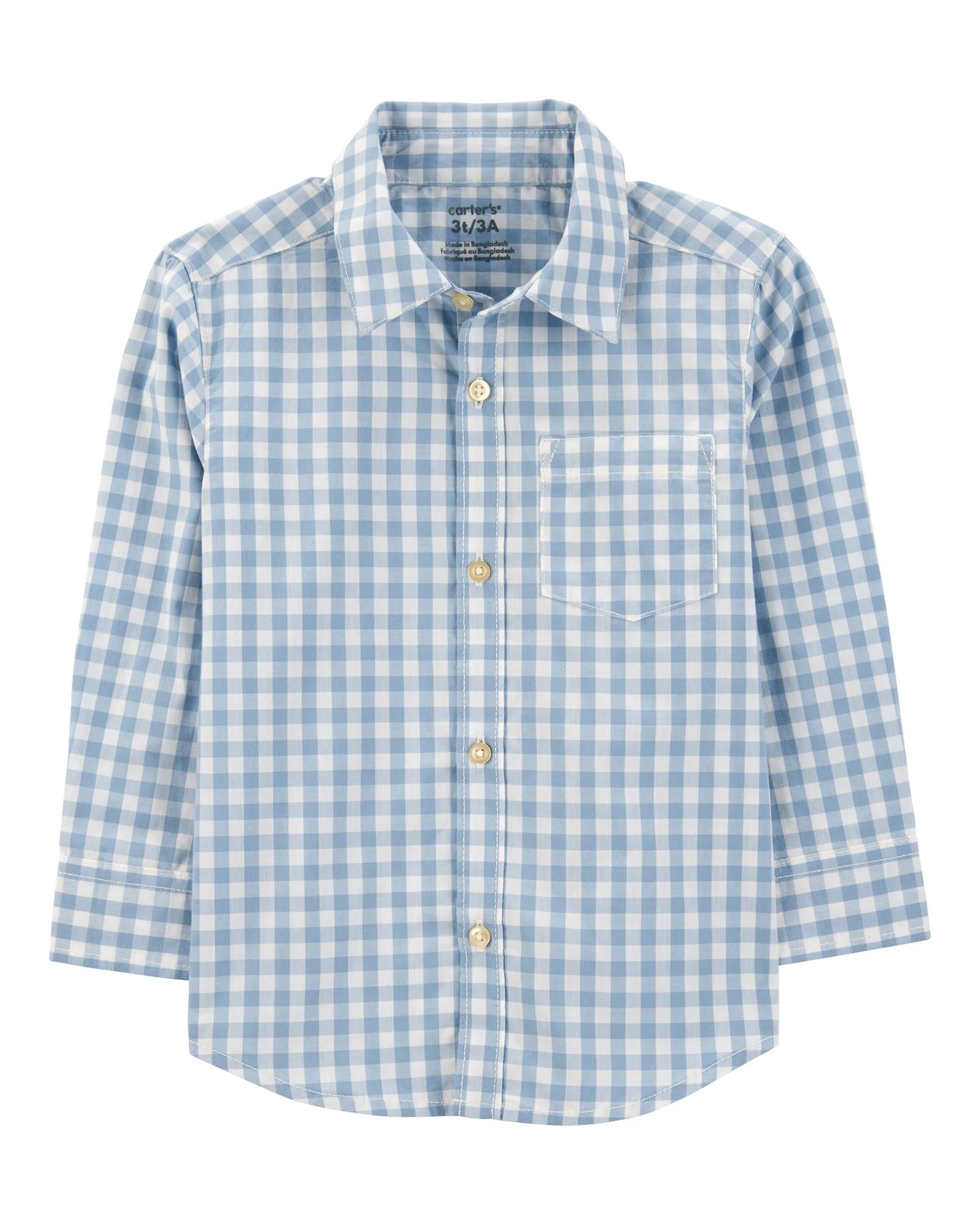 Carter's Рубашка Blue Plaid