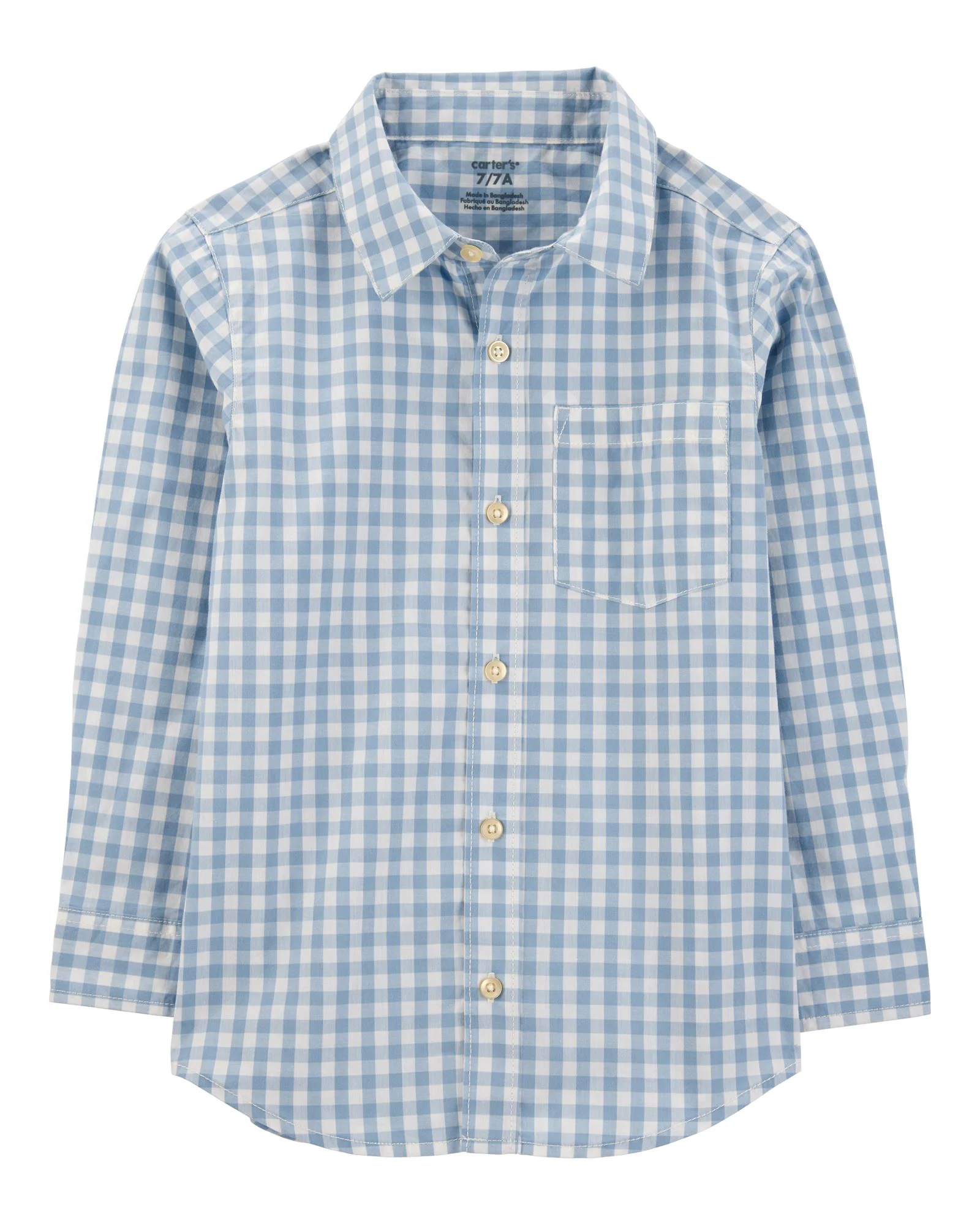 Carter's Рубашка Blue Plaid
