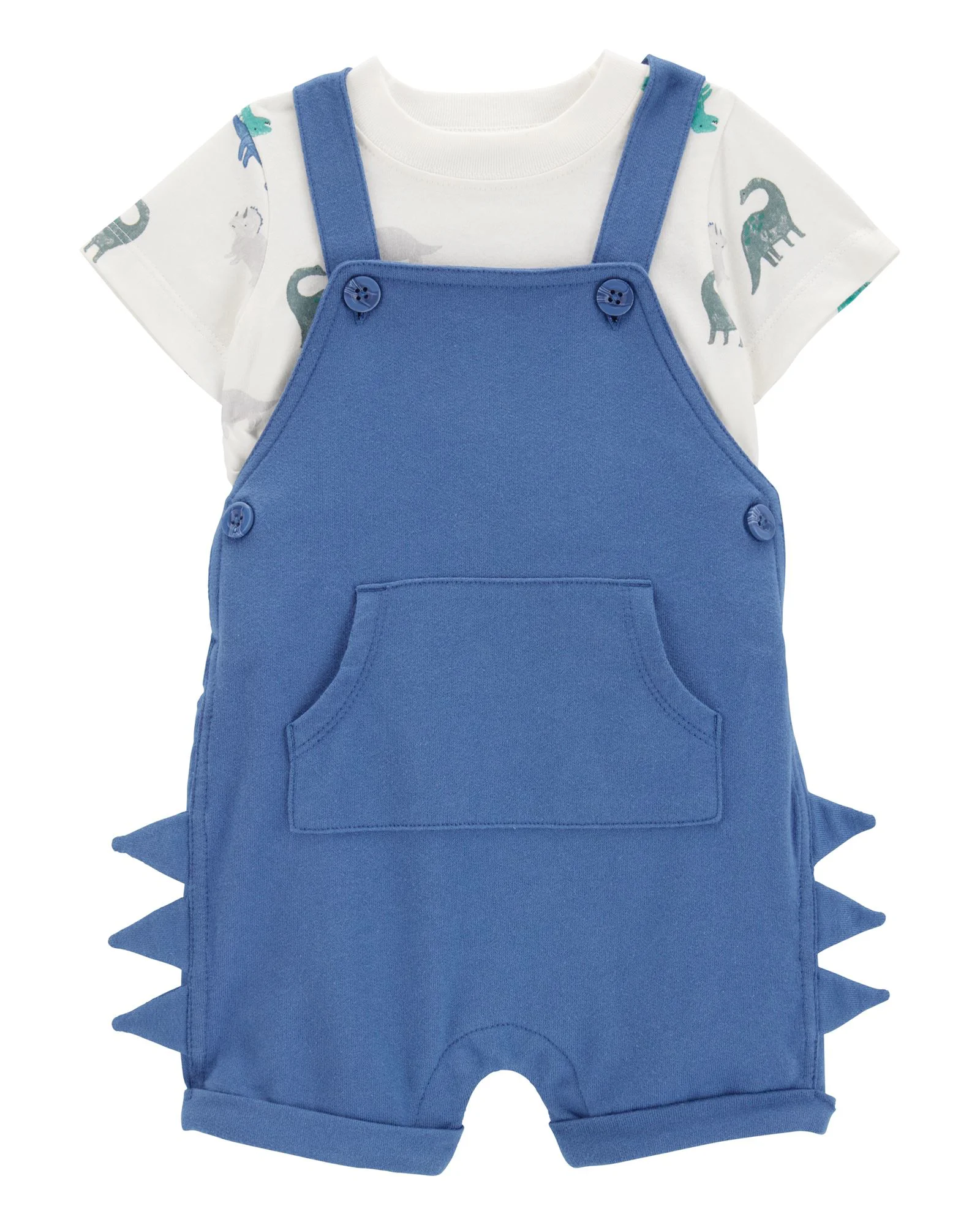 Carter's Set 2 piese Tricou si salopeta Navy Dino Spike foto