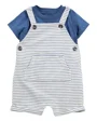 Carter's Set 2 piese Tricou si salopeta Blue-White Stripe foto