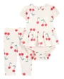 Carter's Комплект 2 в 1 Ivory Cherry - Боди и штаны