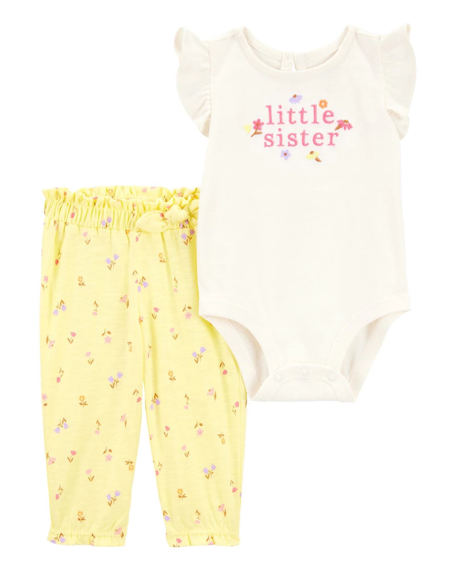 Carter's Set 2 piese Little Sis - Pantaloni si body