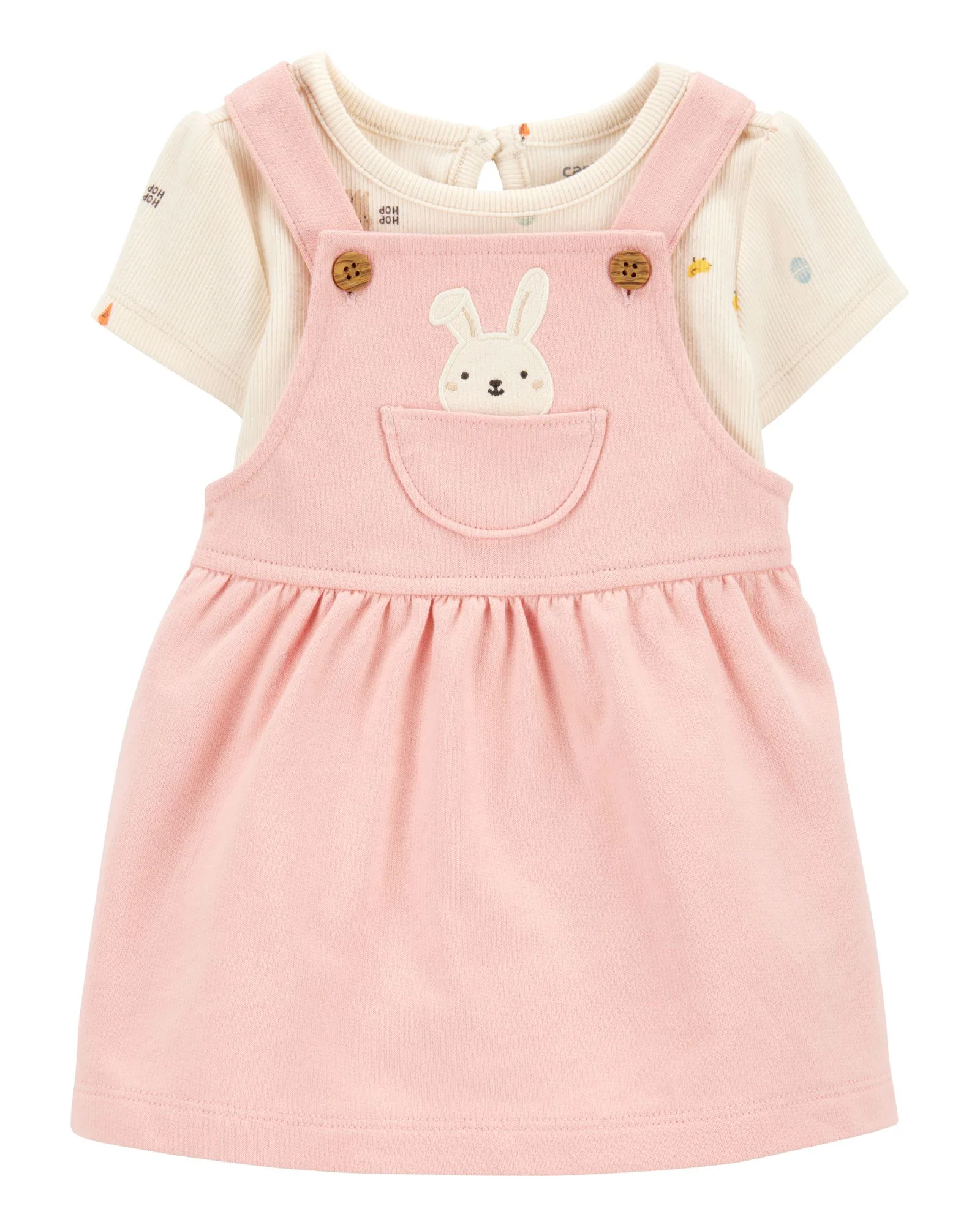 Carter's Комплект 2 в 1 Pink Bunny - боди и платье